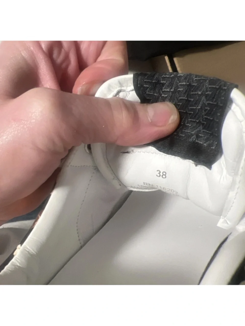 New Zadig & Voltaire White Sneakers with Gold Leopard Panels 7.5 /8 euro 38 - Picture 9 of 10